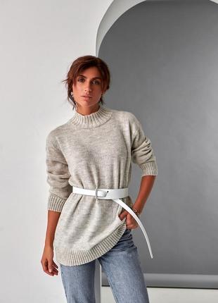 Удлиненный свитер-туника4 фото