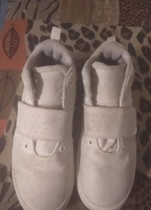Детские кеды туфли на девочку 34 р + в подарок кожаные кроссвоки adidas4 фото