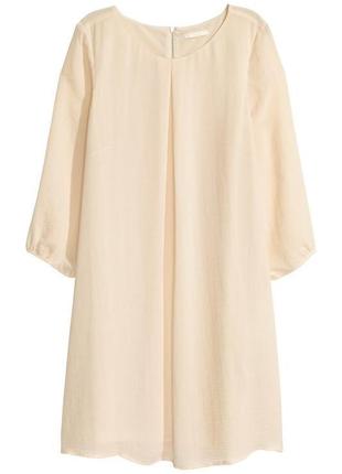 Нежное воздушное шифоновое платье мини h&m