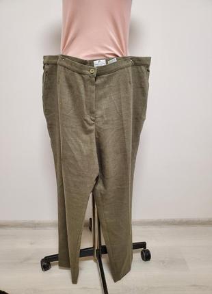 Красивые брендовые немецкие шерстяные классические штаны батал2 фото