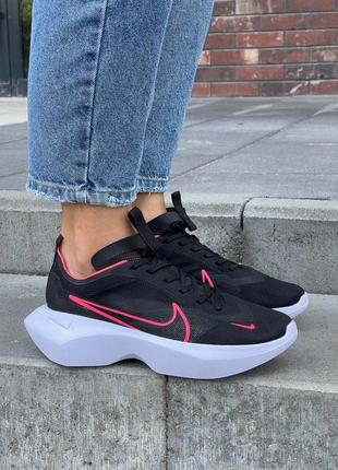 Женские кроссовки nike vista lite black pink#найк