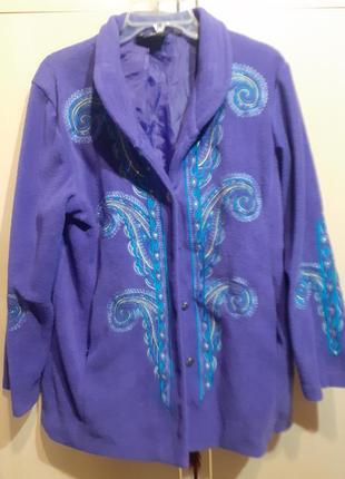 Bob mackie піджак. кардиган фліс