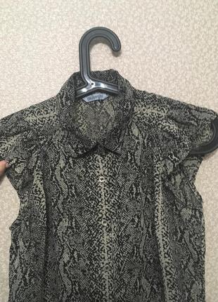 Шикарный шифоновый боди - блузка безрукавка4 фото