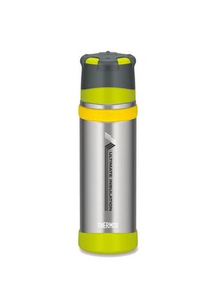 Термос thermos ultimate series flask з подвійною кришкою 500 мл thermos колір лимонно-металевий (150072)