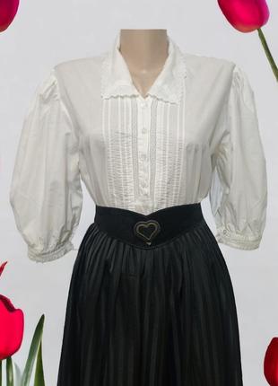 Salzburg, блуза белая с пышными рукавами.2 фото