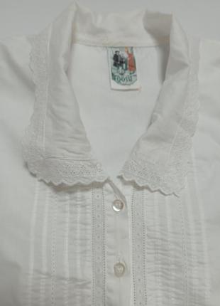 Salzburg, блуза белая с пышными рукавами.6 фото