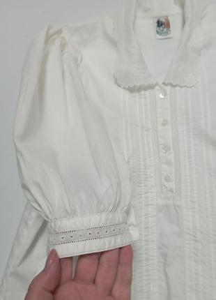 Salzburg, блуза белая с пышными рукавами.5 фото