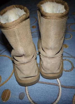 Замшевые натуральные угги m&s размер 10 стелька 18,5 см