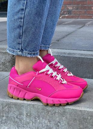 Женские кроссовки nike air humara lx jacquemus pink flash #найк