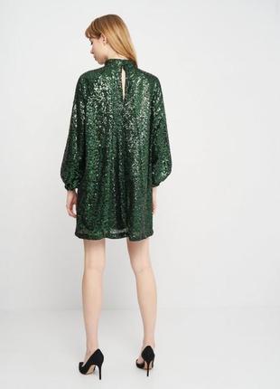 Вечернее платье мини h&amp;m в пайетки.