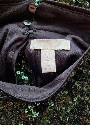 Вечернее платье мини h&amp;m в пайетки.