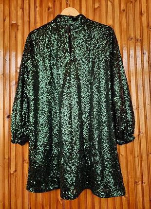 Вечернее платье мини h&amp;m в пайетки.