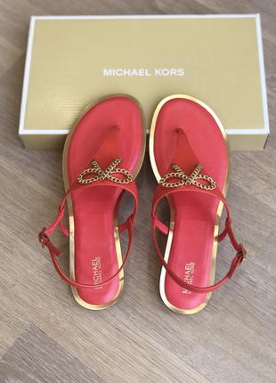Michael kors босоножки, сандали, туфли.6,5. кожа. майкл корс4 фото
