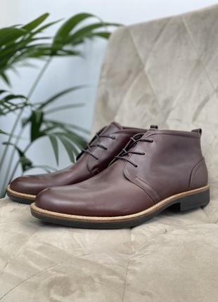 Ботинки кожаные оригинал ecco biaritz modern chukka 630274