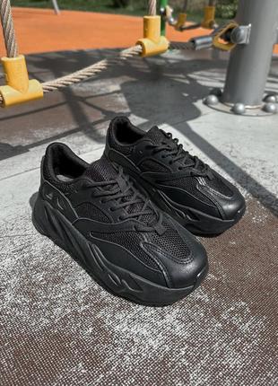 Чорні кросівки в стилі бренду, 37 (24 см)6 фото