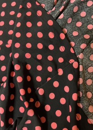 Черное платье сарафан в горох розовый меди зара10 фото