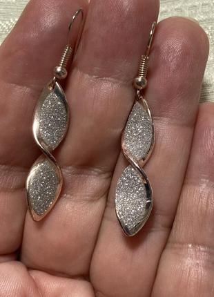 Серьги винтаж в золотом тоне