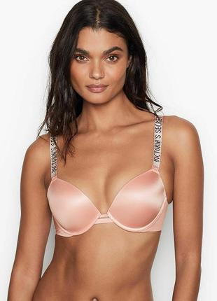 Бюстгальтер со стразами victoria’s secret bombshell shine strap push-up bra