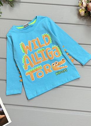 Реглан крокодил голубой