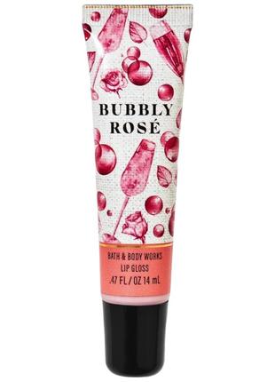 Блеск для губ bath & body works bubbly rose lip gloss1 фото