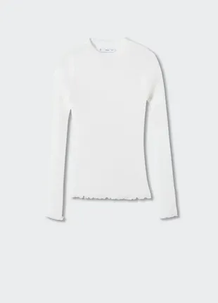 Полупрозрачный вязаный свитер лонгслив mango 47075958