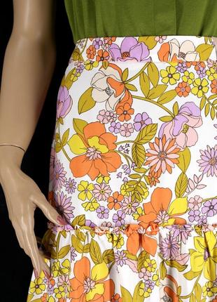 Новая брендовая длинная юбка "tu" в цветочек. размер uk16.4 фото