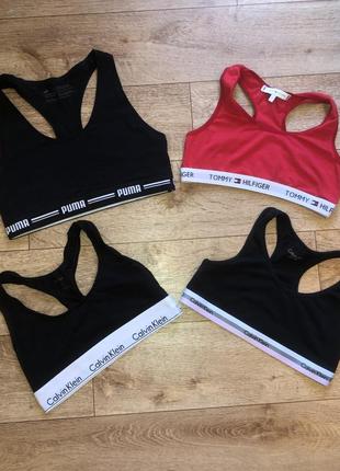 Calvin klein,tommy hilfiger,puma хлопковый топ !оригинал!