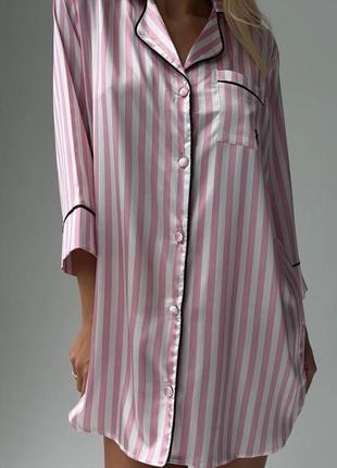 Рубашка для сна,розовая рубашка, рубашка женская6 фото