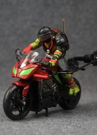 Рафаэль из тени raphael черепашки ниндзя teenage mutant ninja turtles с мотоциклом7 фото