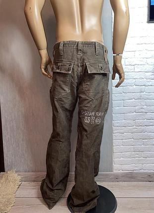 Вельветовые брюки с карманами g-star raw 33 / 36 р