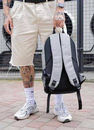 Объемный серый рюкзак without унисекс3 фото