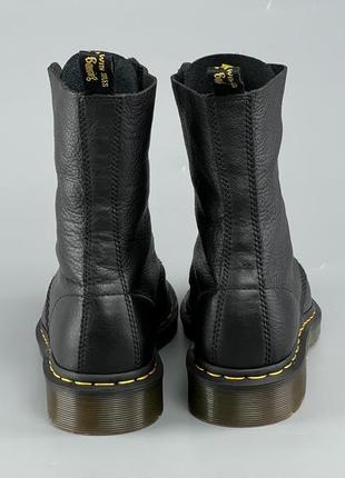 Кожаные высокие ботинки ботинки на шнуровке dr.martens 1490 мартенсы3 фото