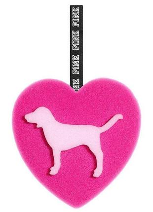 Мочалка pink victoria's secret dog sponge1 фото