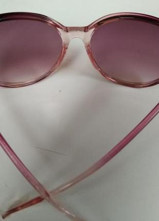 Розовые стильные очки солнцезащитные2 фото