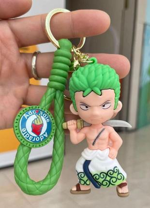 Ван піс one piece великий куш зоро ророноа zoro roronoa пірат брелок фігурка для ключів2 фото