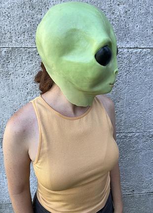 Маска гумова нло, інопланетяни, інопланетянин, хелловін