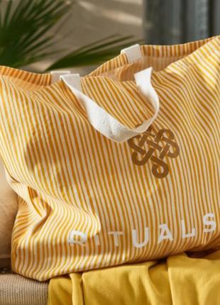 Пляжная сумка rituals striped beach bag2 фото