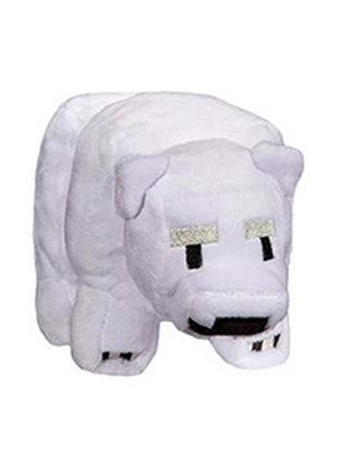 Плюшевая игрушка minecraft small baby polar bear plush1 фото