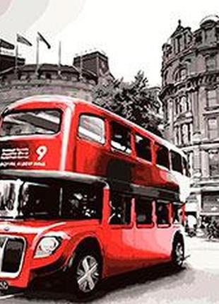 Картина за номерами лавка чудес lc30009 лондонський автобус 40х50 см