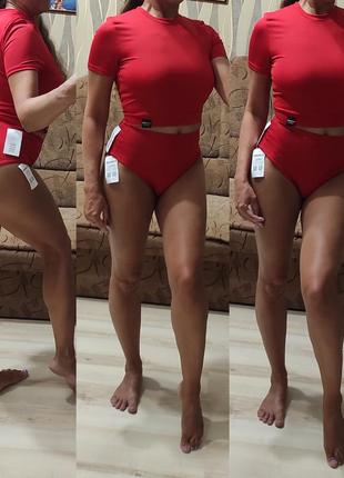 Стягувальний роздільний купальник, купальний костюм із високими трусами та топом bezbrendu3 фото