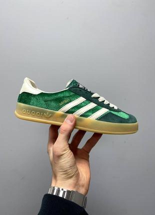 Женские кроссовки adidas x gazelle green / smb