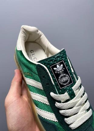 Женские кроссовки adidas x gazelle green / smb6 фото