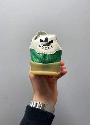 Женские кроссовки adidas x gazelle green / smb8 фото