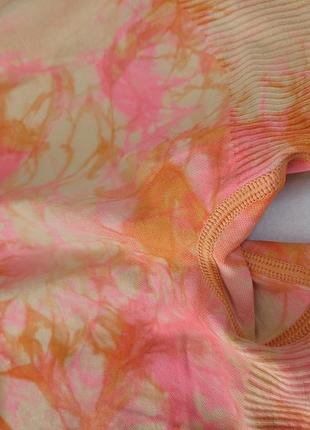 Спортивный костюм топ леггинсы лосины в рубчик m victoria's secret pink9 фото