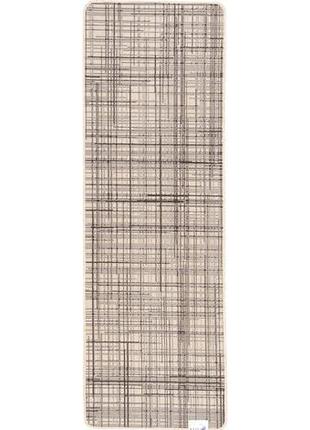 Килим безворсовий на гумовій основі karat flex 19171/19 0.67x2.00 м прямокутний бежевий коричневий