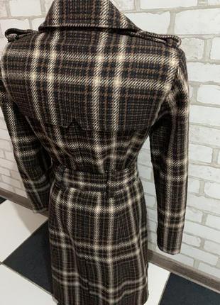Брендовое тёплое стильное пальто  zara basic  оригинал/на пуговичках выбит бренд5 фото