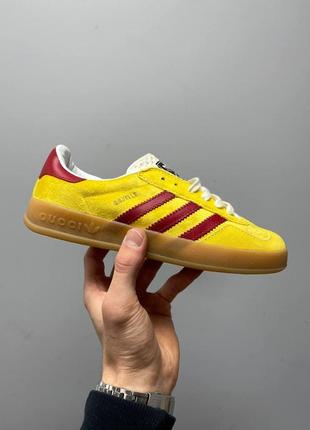 Жіночі кросівки adidas x gazelle yellow / smb