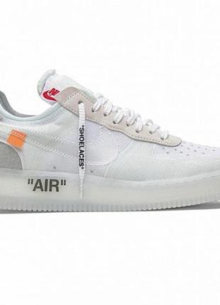 Чоловічі кросівки nike air force x off white 1 low white