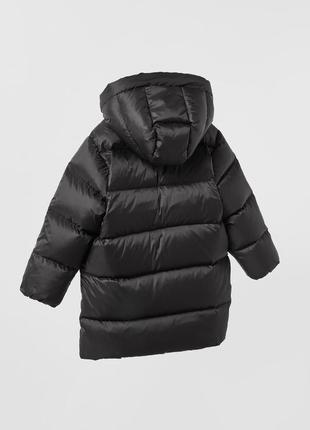 Зимнее пальто для девочки 7-8 лет zara испания размер 128 оригинал2 фото