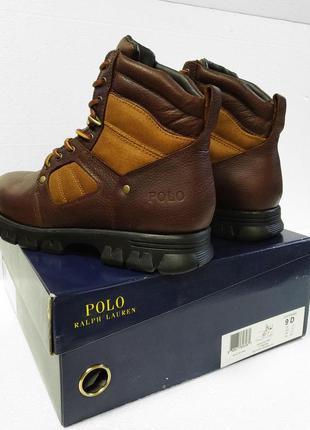 Мужские коричневые ботинки polo ralph lauren diego2 фото